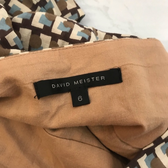 DAVID MEISTER 90s Y2K Mock Wrap Patterned Skirt 6 - Picture 3 of 3